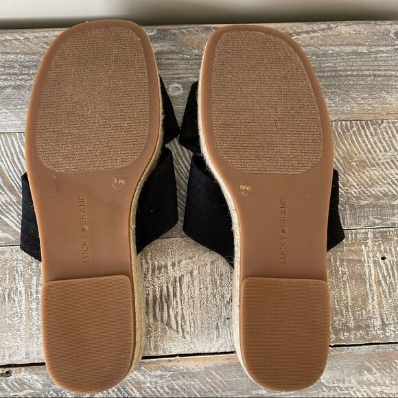 NWOB-LUCKY Brand-Gayte Criss Cross Platform Sandal’s (Size:9M) - Picture 7 of 8